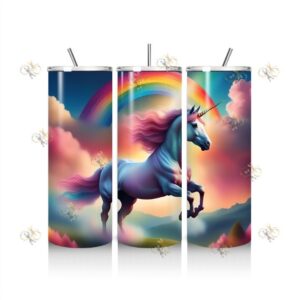 Rainbow Unicorn Tumbler 1