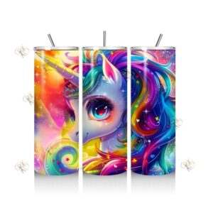 RUT004 Rainbow Unicorn Tumbler 4