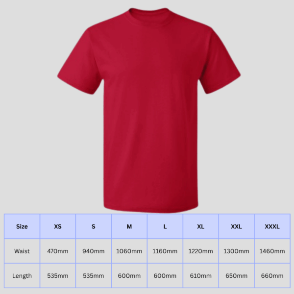 T Shirt Colours Red T-Shirt 3