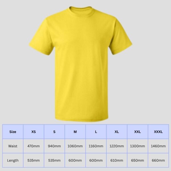 T Shirt Colours Yellow T-Shirt 3